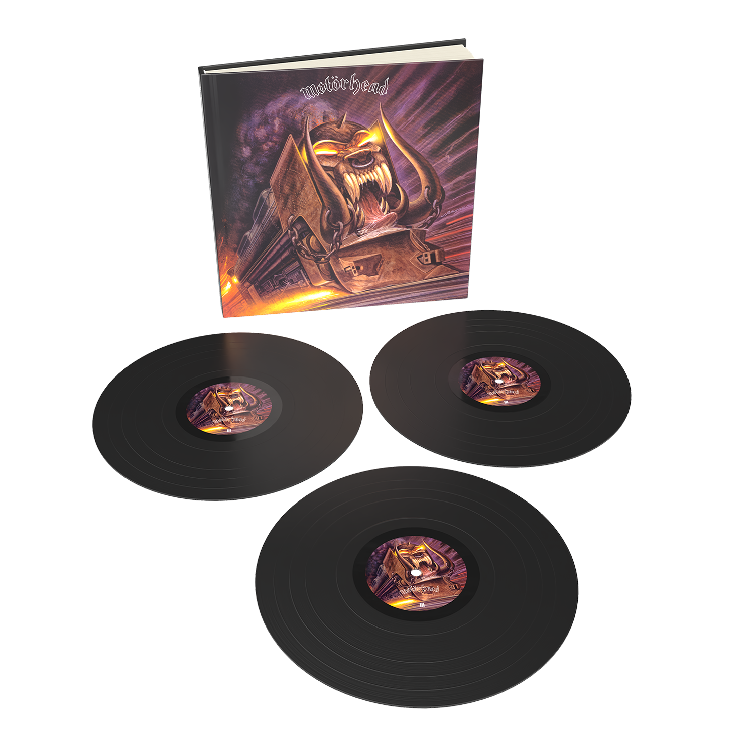 Orgasmatron 3LP Bookpack – Motorhead Store