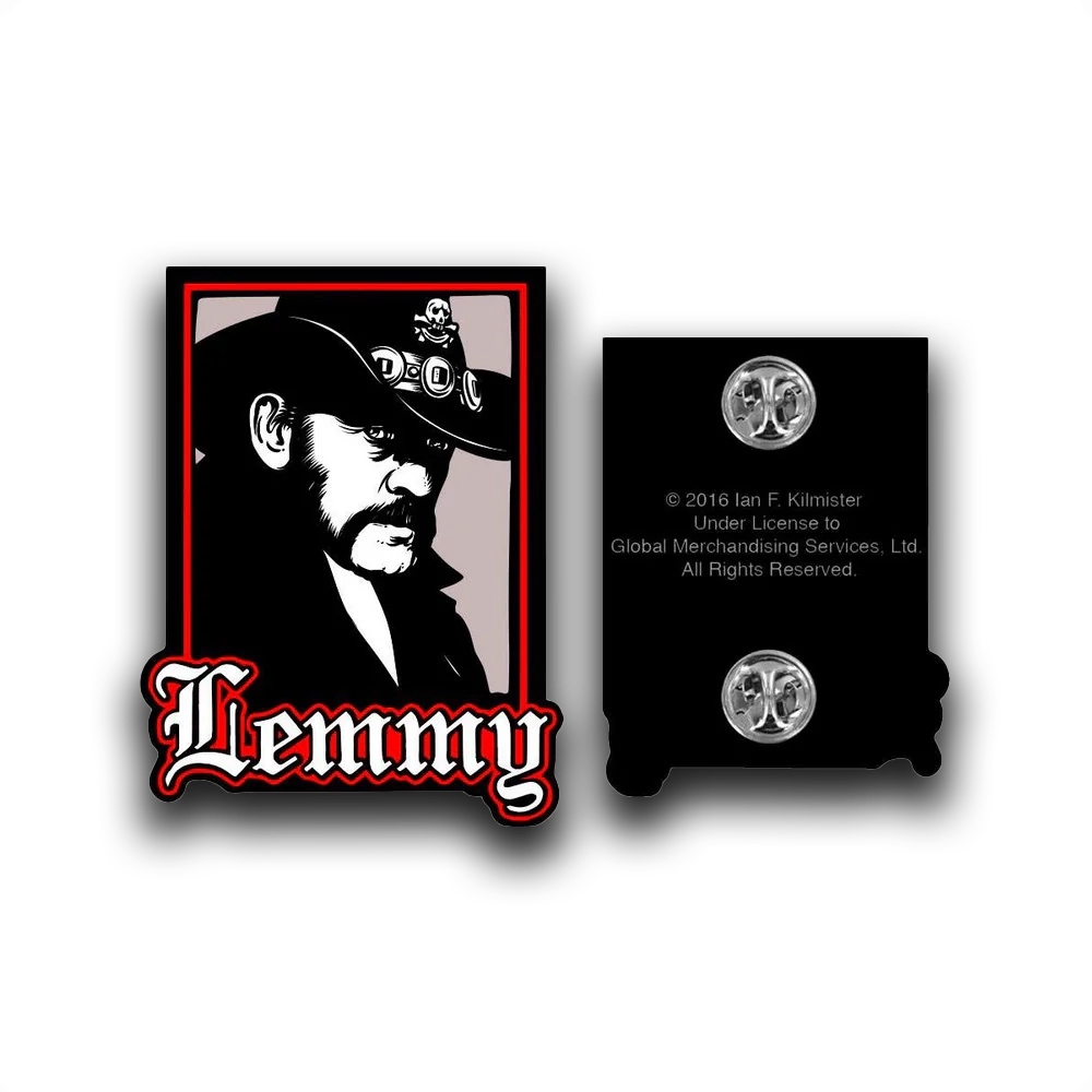 Lemmy Portrait Enamel Pin