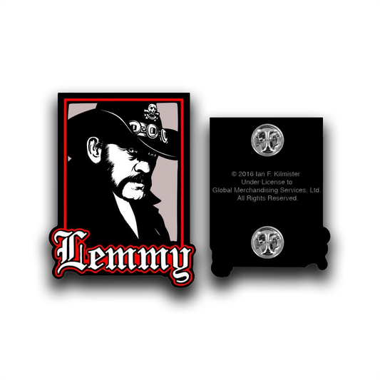 Lemmy Portrait Enamel Pin