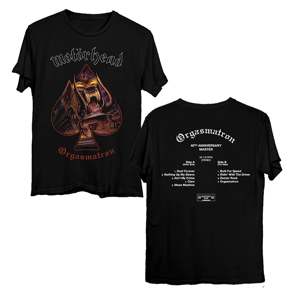 Orgasmatron Tracklist Tee