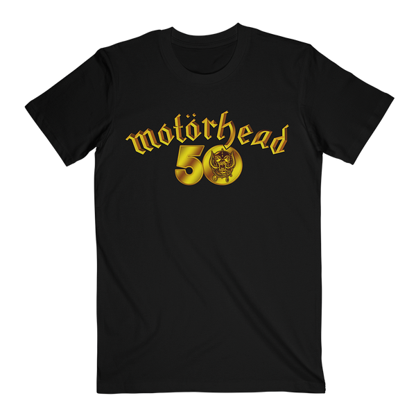 50th Anniversary Gold Logo Tee – Motorhead Store