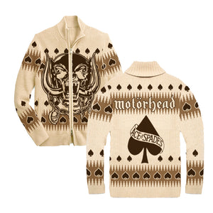 Ace of Spades Zip Sweater