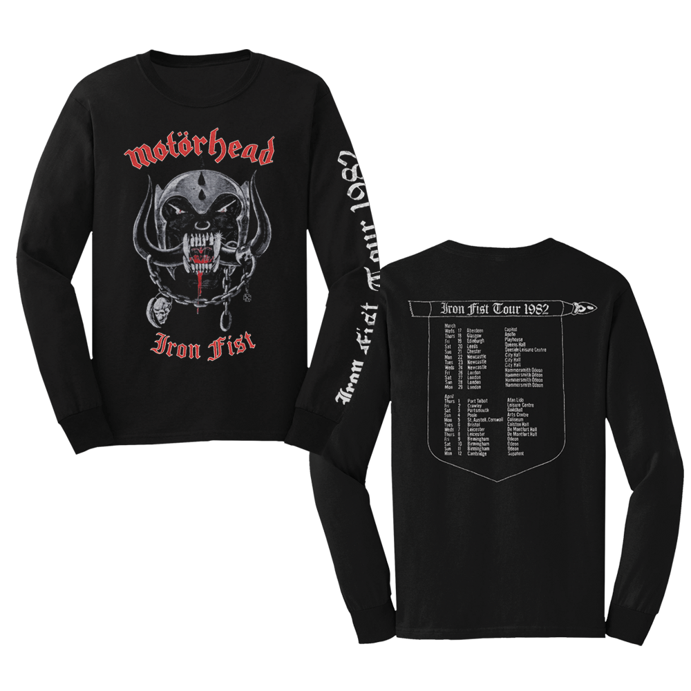 Iron Fist Tour Longsleeve Tee – Motorhead Store