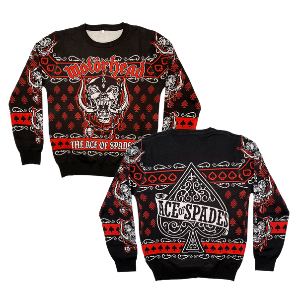 Ace Of Spades Holiday Sweater Motorhead Store